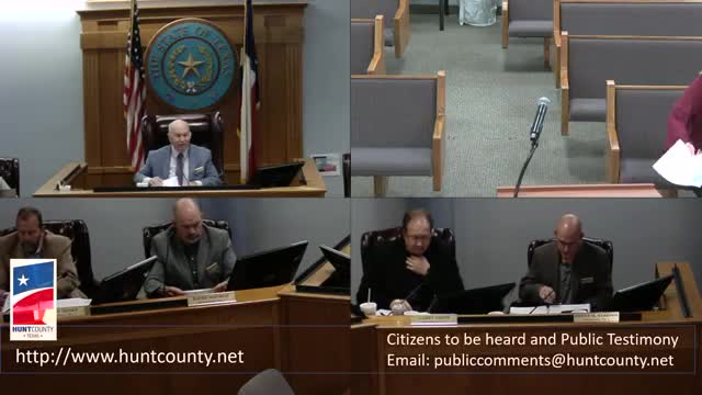 Hunt County commissioners formally canvass Nov. 4 constitutional amendment election; motion to approve canvass carries