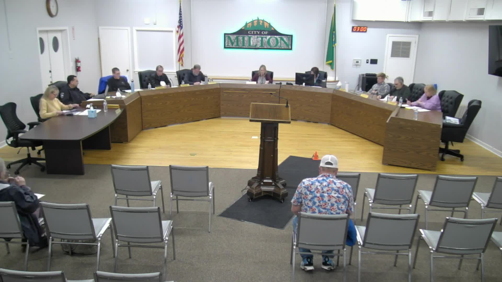 Milton council approves 1% regular levy increase for 2026; finance debate centers on timing and impact