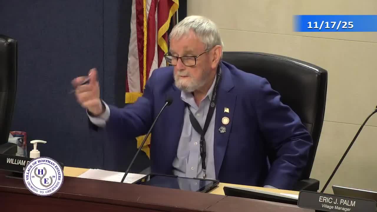 Resident asks whether Hoffman Estates allows backyard chickens or beekeeping; official says neither is legalized