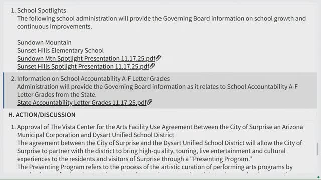 Dysart reports record number of A-rated schools; district label remains A