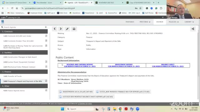 Lee's Summit R-VII warns of possible $4 million-plus state-aid shortfall; treasurer outlines reserve and liquidity plans