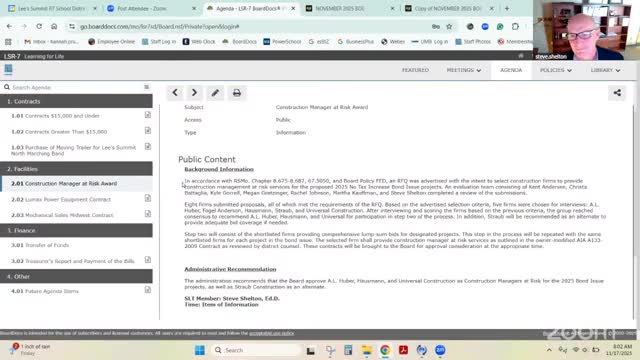 District to use three-way CMAR bidding for 2025 bond projects to preserve competition