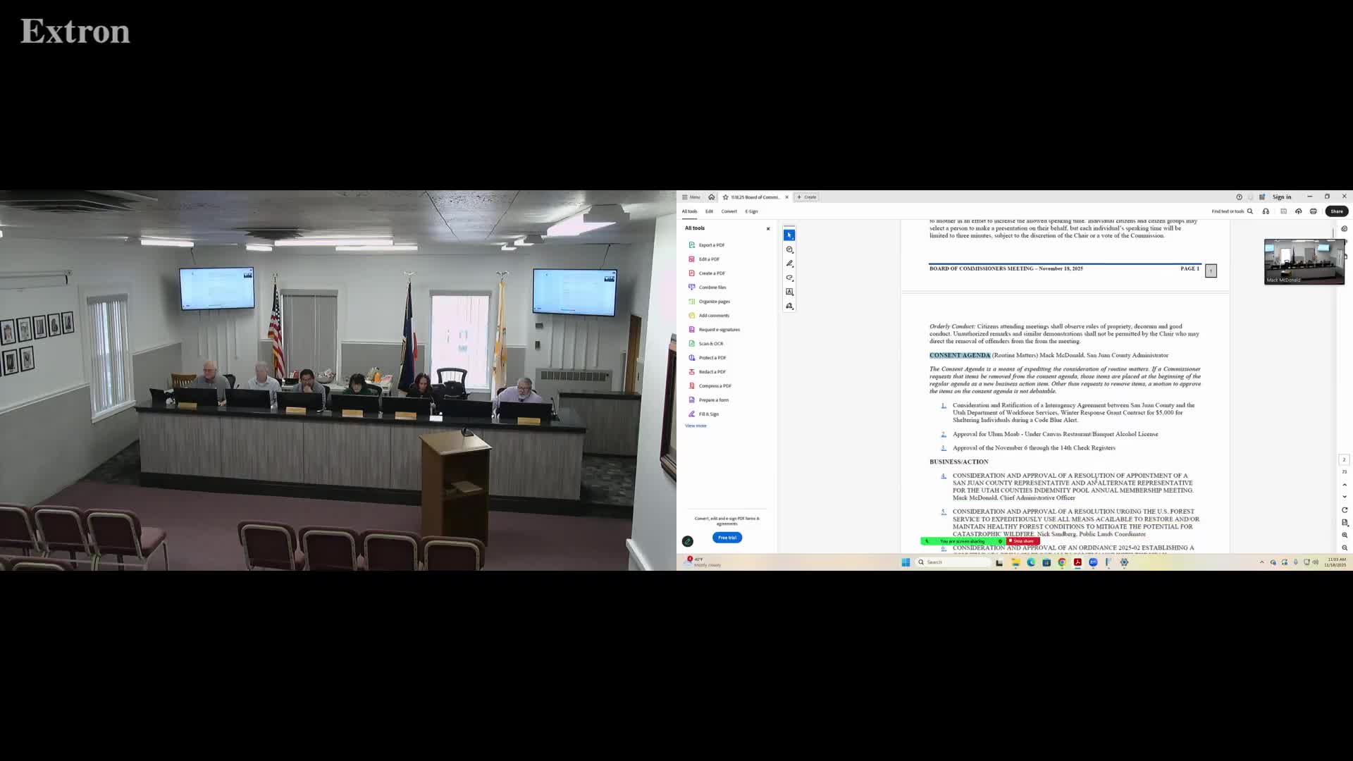 Votes at a glance: San Juan County Commission (Nov. 18, 2025)