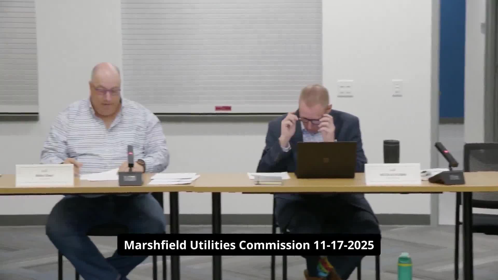 Utility staff and 1 Energy Renewables outline four solar projects on utility land