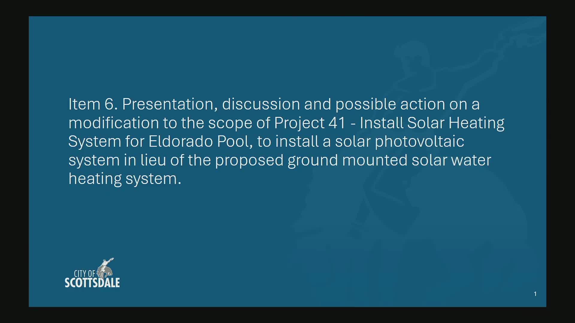 Scottsdale oversight panel recommends canceling El Dorado Pool solar/canopy project over poor payback