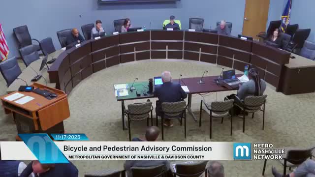 Metro staff brief Bicycle and Pedestrian Advisory Commission on $104 million 'Choose How You Move' drawdown and delivery priorities