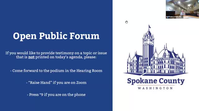 Public commenters urge action on CoC funding cuts; Ziply asks commissioners to advance franchise agreement