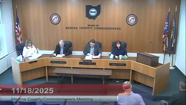 Votes at a glance: summary of actions approved Nov. 12 by Medina County commissioners