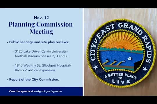 Planning commission approves Calvin University stadium site plan with sound, light and stormwater conditions