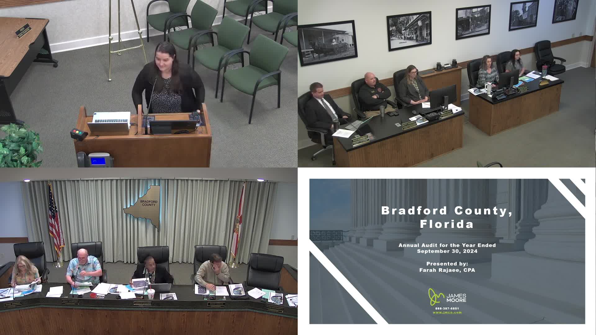 Bradford County accepts FY audit; auditor reports qualified opinion and healthy reserves