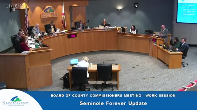 Seminole County reviews top land‑conservation candidates, staff to pursue due diligence