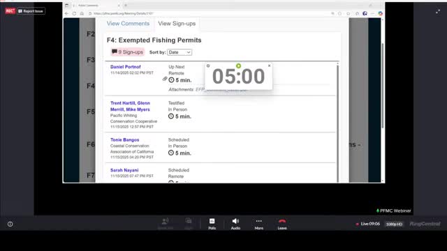 Council asks NOAA Fisheries to review whiting EFP after tribal, angler and industry testimony