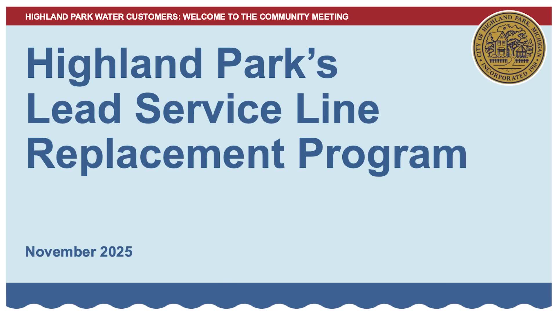Highland Park outlines plan to replace roughly 3,500 lead service lines; residents urged to respond to free replacements