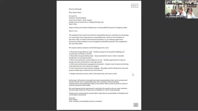 Sandpoint committee advances draft communications plan and community interview strategy