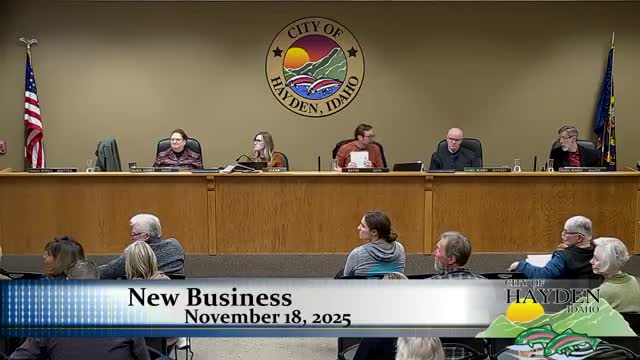 Hayden council votes 2–2 on 2045 comprehensive plan resolution after staff presentation