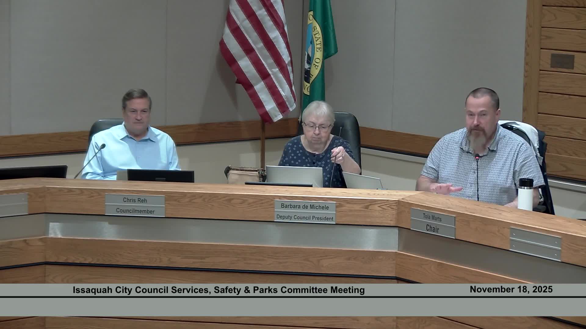 Issaquah colleagues honor outgoing Council Member Ray at final committee meeting