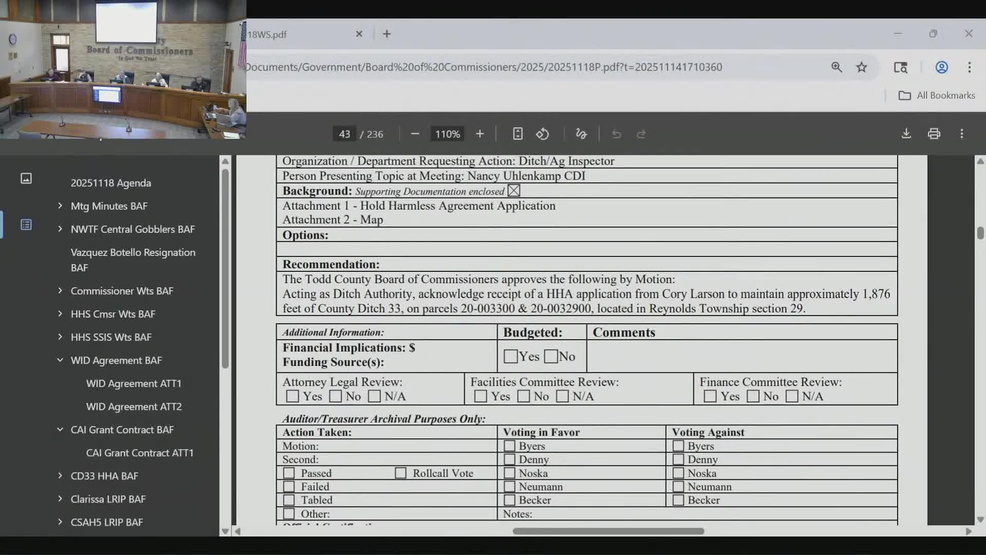 Todd County weighs paving priorities and funding; County Road 81 request tabled for work session