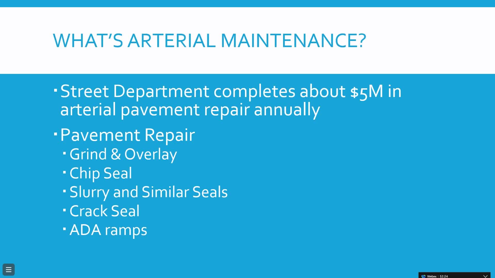 Street maintenance update: fog-seal pilot, sweeping capacity and snow plans