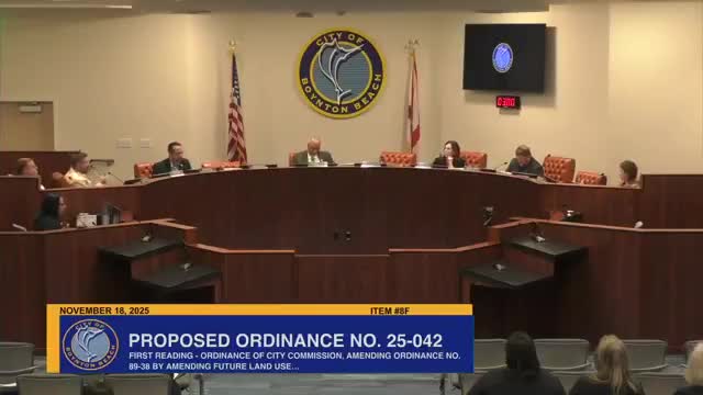 Commission approves first‑reading land‑use changes for High Ridge Country Club