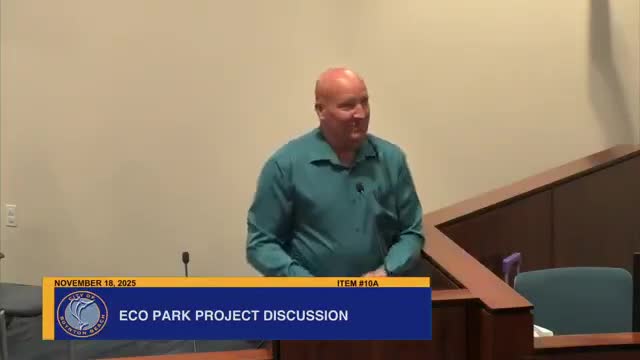 Commission directs staff to withdraw EcoPark grant application, seeks other funding options