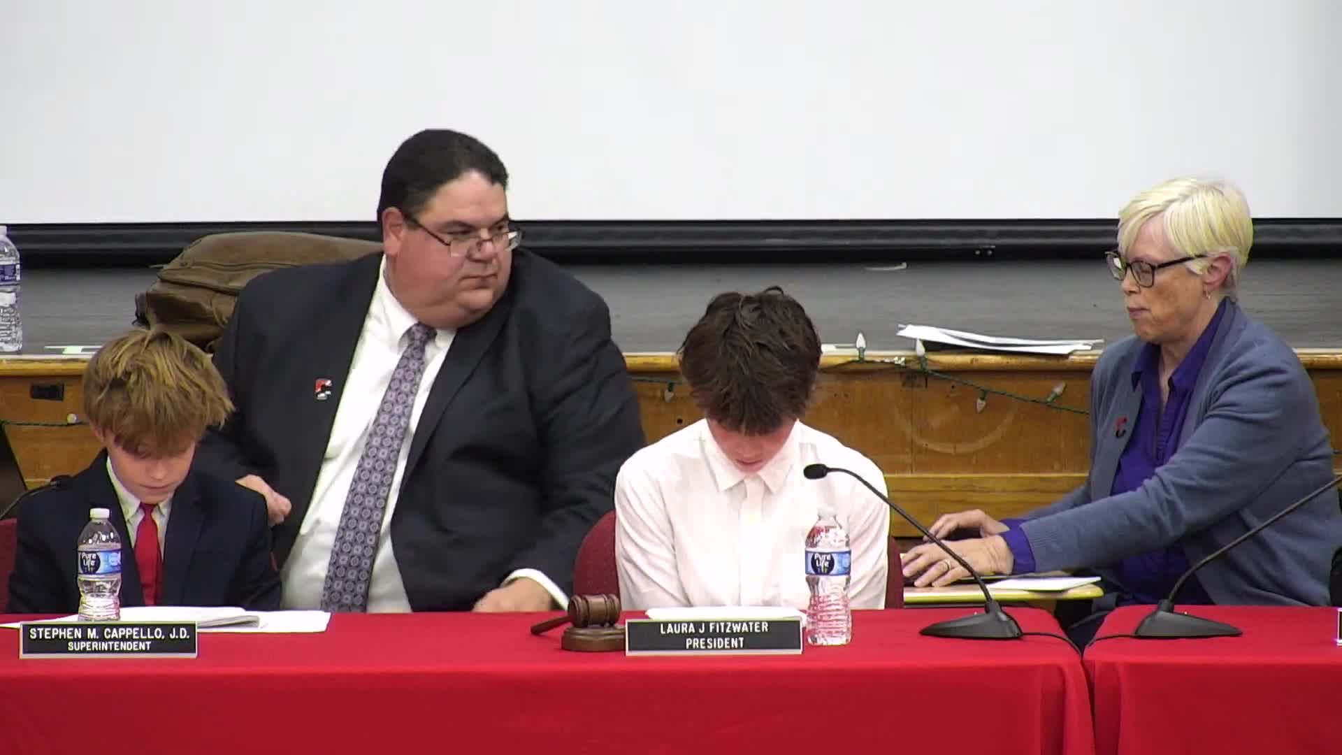 Board approves routine business, personnel, curriculum, policies, finance and other items at Nov. 19 meeting