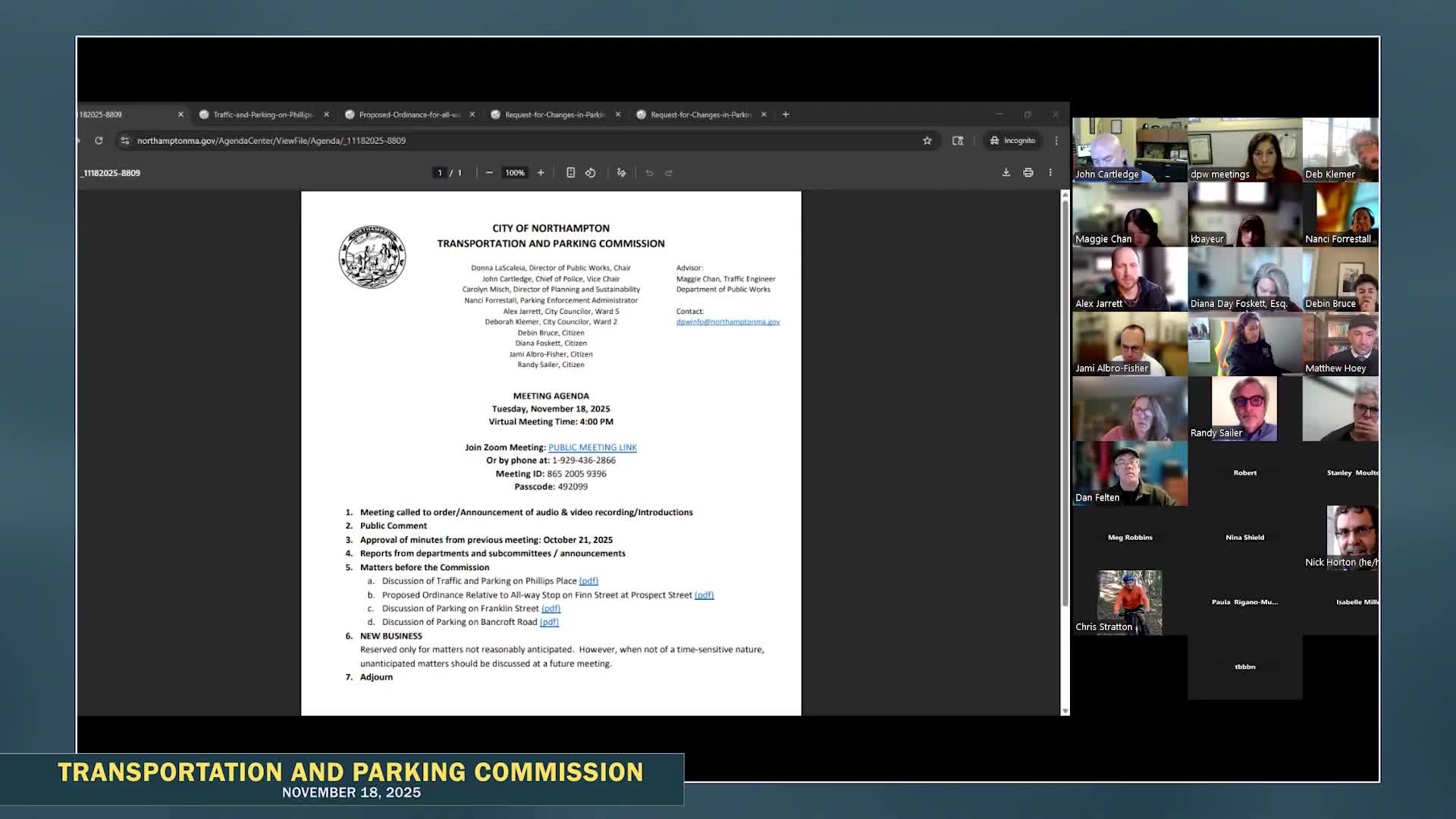 Northampton residents tell TPC Phillips Place is unsafe for trucks and parking; DPW to study fixes