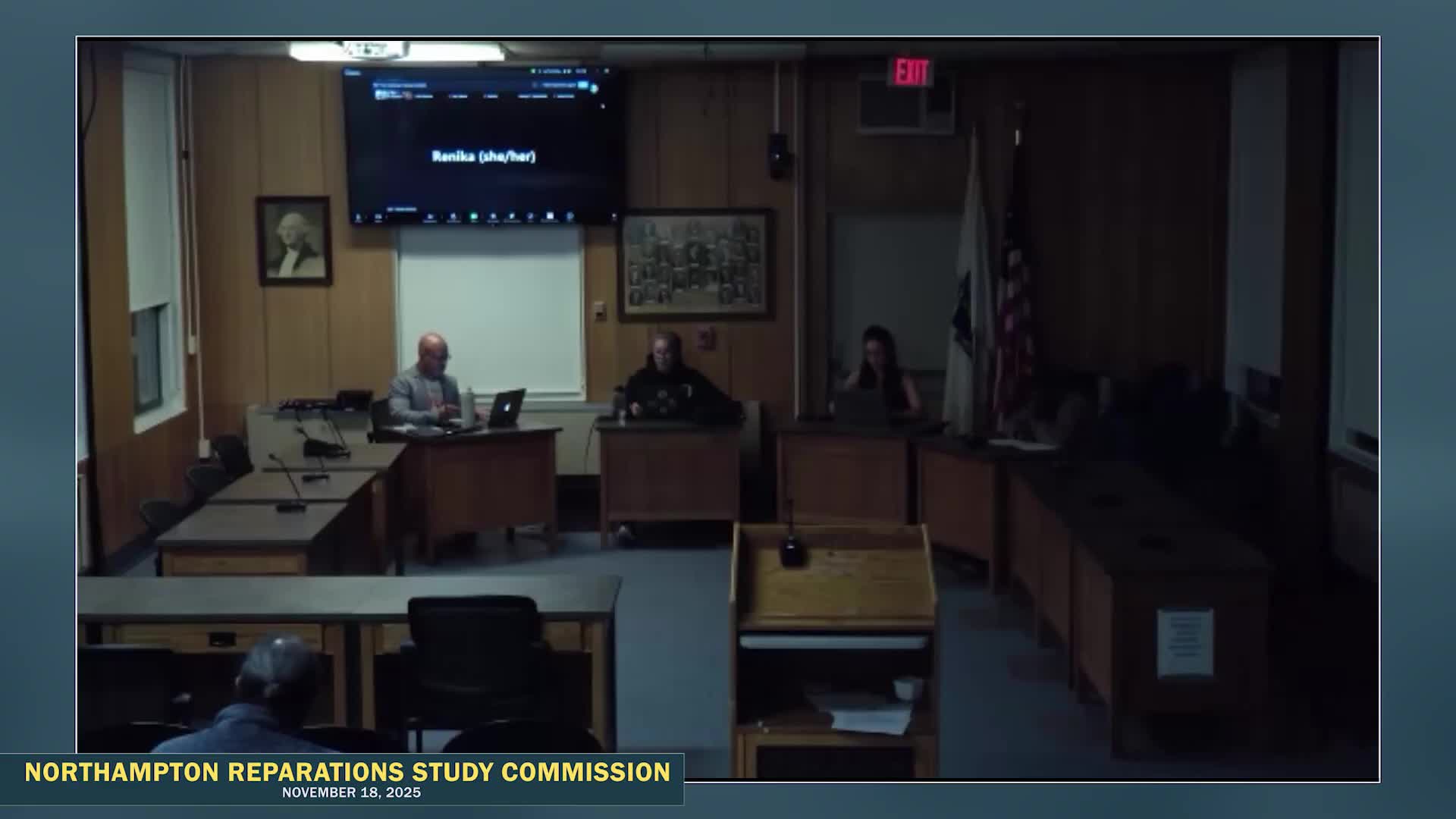 Northampton Reparations Commission adopts most community norms after heated debate; 'integrity and transparency' left unresolved