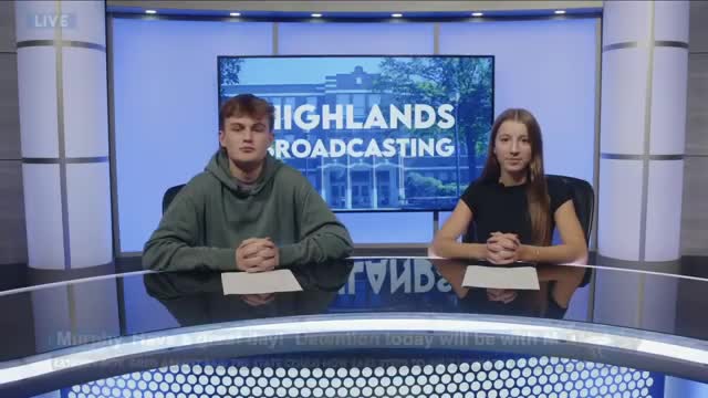 Ineligible: Student-produced Highlands News show (November 2025)