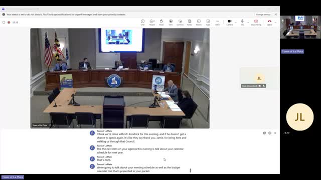 Council adopts 2026 meeting schedule and FY2027 budget calendar; staff outlines March full-day budget session