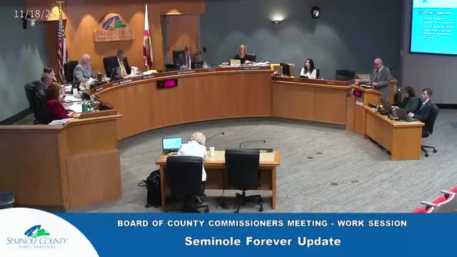 Seminole County moves seven Seminole Forever land candidates into due diligence