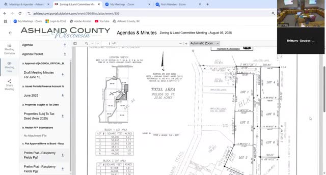 Committee approves LaPointe subdivision plat for 10 new lots, will forward to county board
