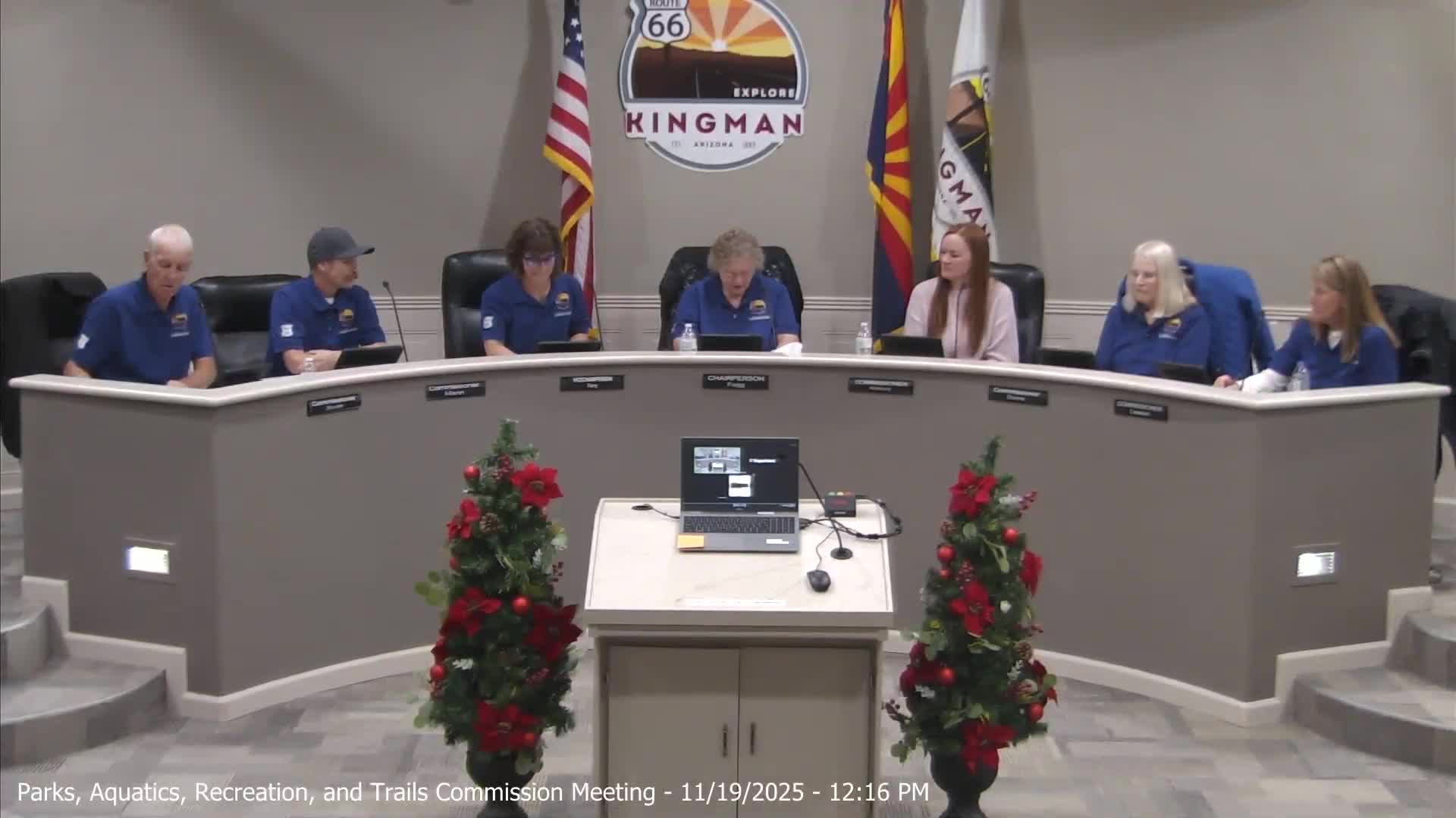 Commission debates proposed Route 66 mural at Lewis Kingman Park, requests more renderings