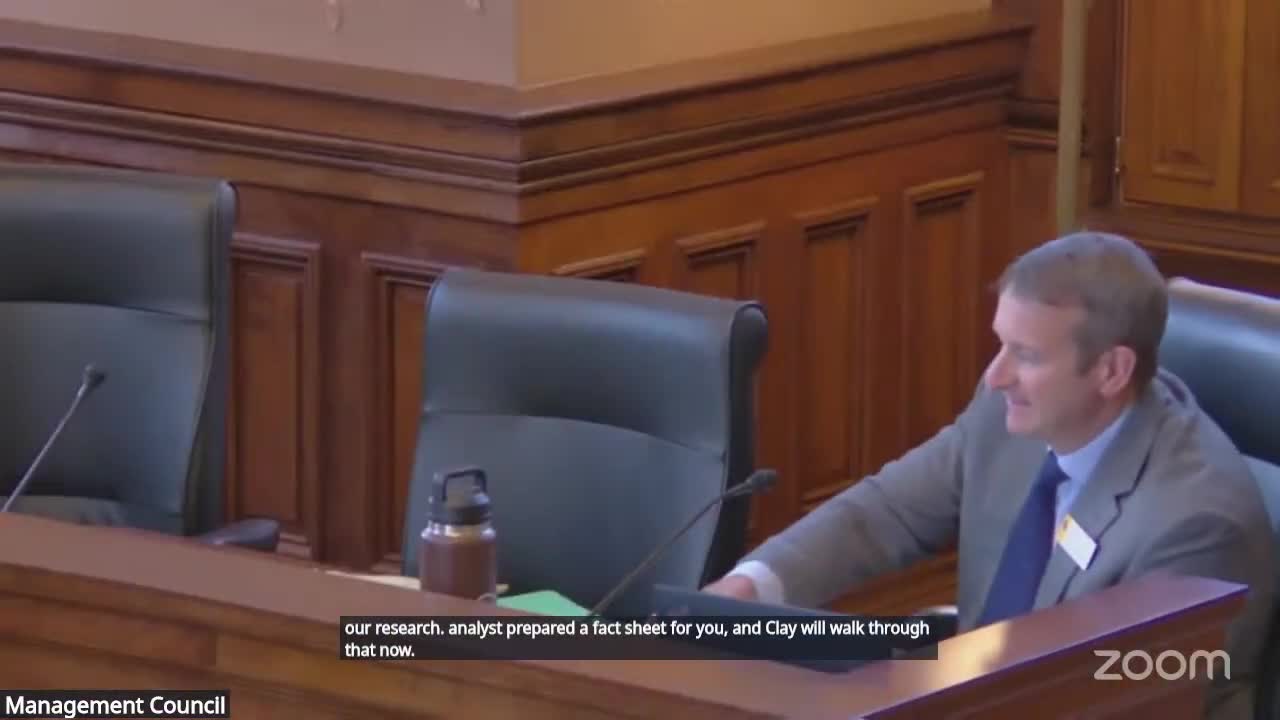 LSO briefs Management Council on out-of-state travel rules and courtesy funds expenditures