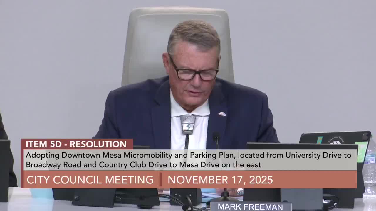 Mesa council adopts Downtown micromobility and parking plan, limits initial actions to striping and signage