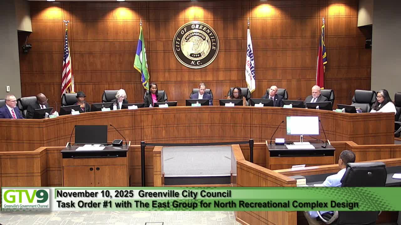 Council approves $323,500 design contract for North Recreational Complex; council asks to evaluate turf options