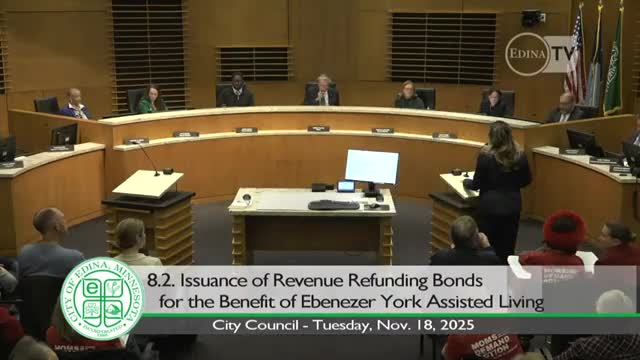 Council approves host approval for Oakdale-issued bonds to benefit Ebenezer York Assisted Living