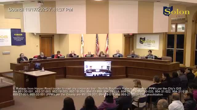 Solon council approves MOU and financial‑willingness statement to advance Headwaters Connector Greenway