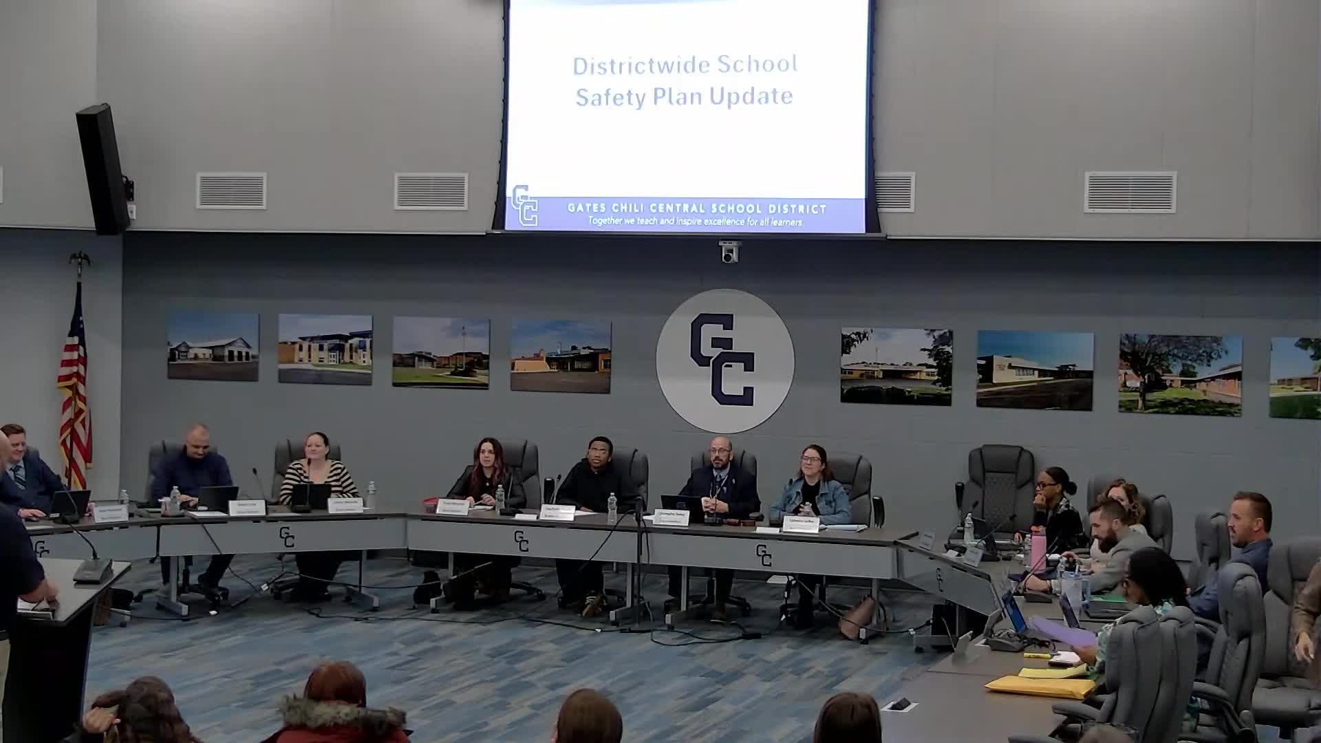 Board hears public hearing on New York cardiac emergency response requirement; district outlines compliance steps