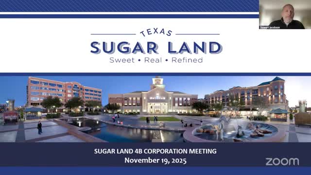 Sugar Land 4B approves $69,000 incentive for 1st Colony Commons lighting and site upgrades