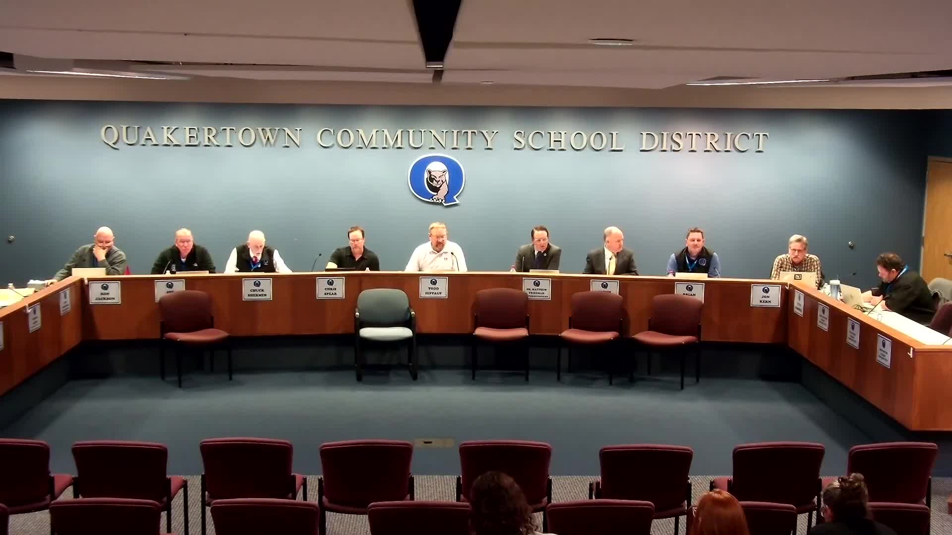 Board authorizes ad hoc committee to plan salvage ahead of Quakertown Elementary demolition, temporarily suspends disposal policy