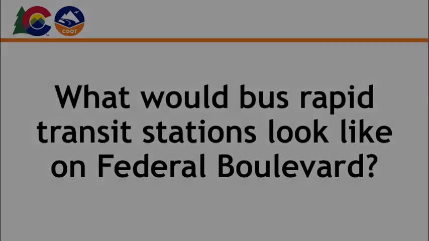 Federal Boulevard BRT rendering emphasizes visibility, accessibility and low-glare lighting