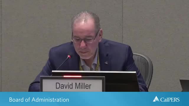 CalPERS board adopts package of committee recommendations, approves fiduciary counsel RFP and other routine actions