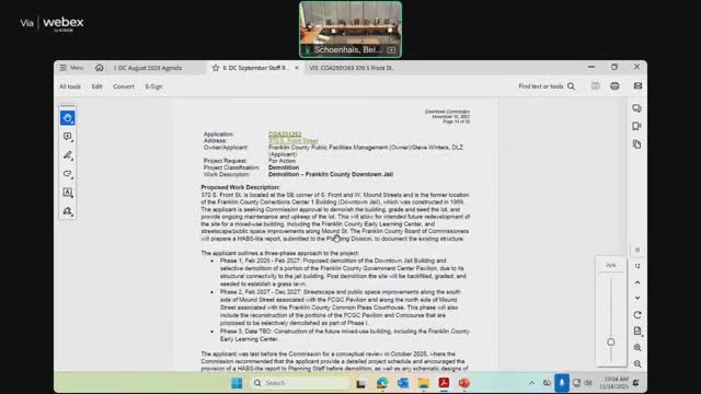 Commission approves demolition of former downtown jail; county to return with phased plaza designs