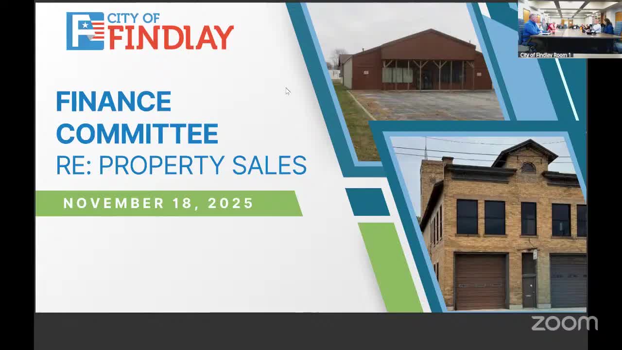 Findlay committee approves port-authority sales of two city properties after debate over transparency