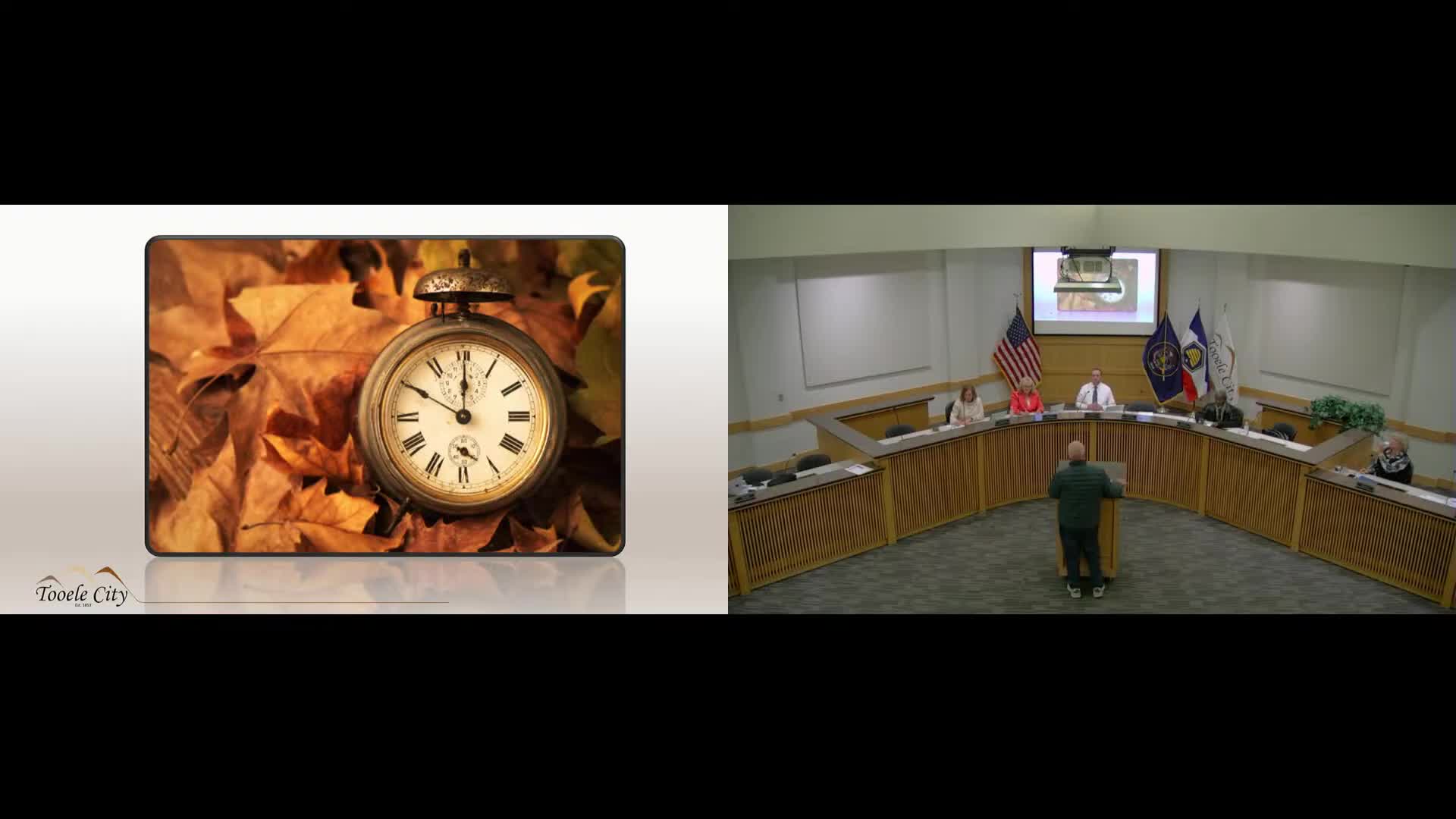 Resident questions RV-park ordinance change, neighborhood parking and reports quick water‑main fix