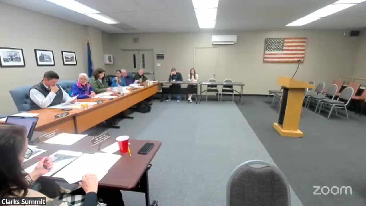 Council discusses part‑time officer hire for school coverage, streetlight request and sidewalk grant opportunities