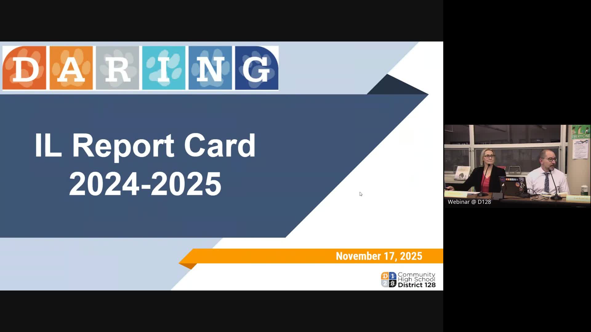 District 128: both high schools again earn 'exemplary' designation on Illinois report card; absenteeism remains concern