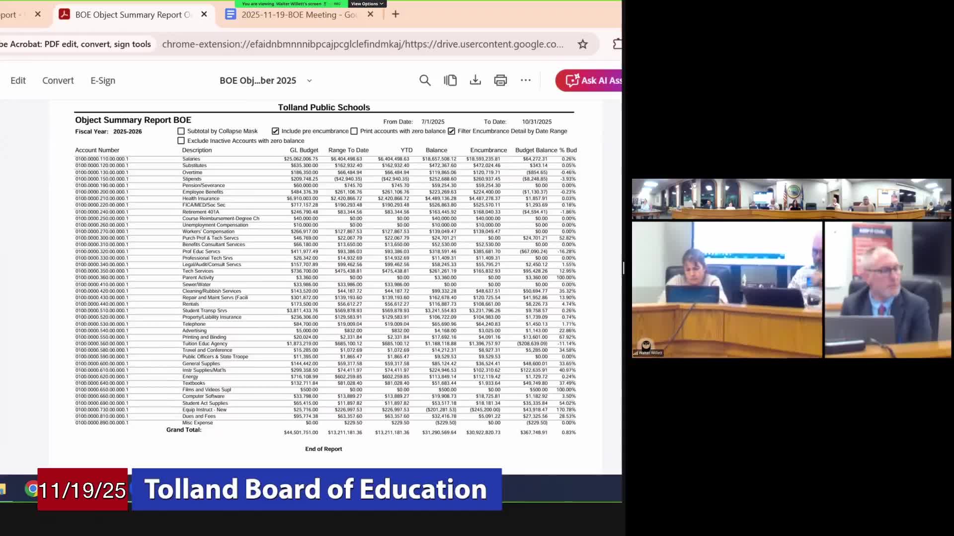 Board hears budget pressures: special-education outplacements and club funding delays