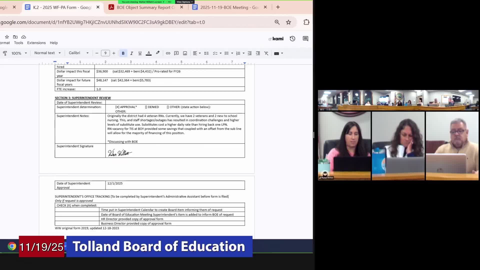 Board reviews draft 2026–27 calendar; debates start date, Thanksgiving and ER days