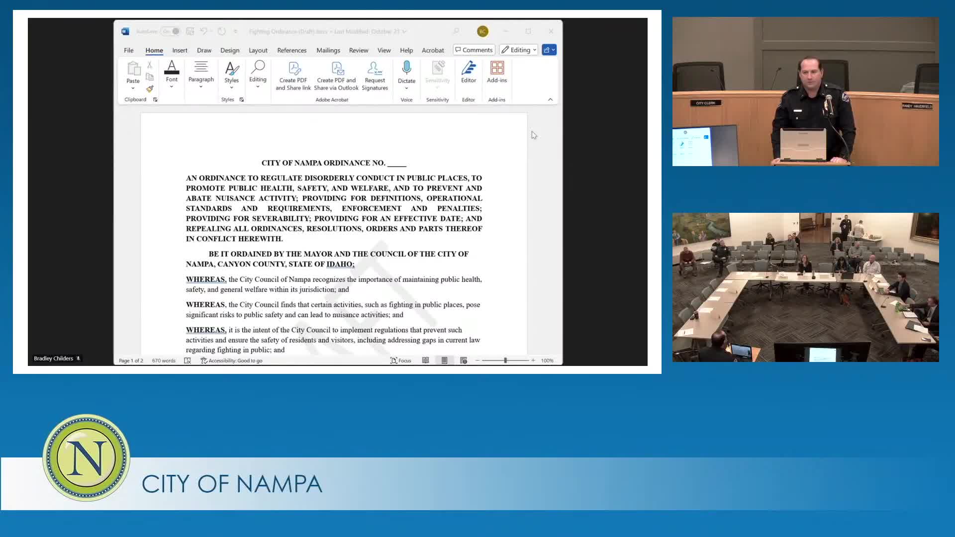 Nampa police outline three public-safety ordinances on fighting, hotels and reckless driving